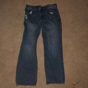 Bootleg dark denim